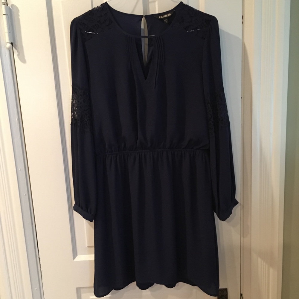 Express Navy Blue Dress